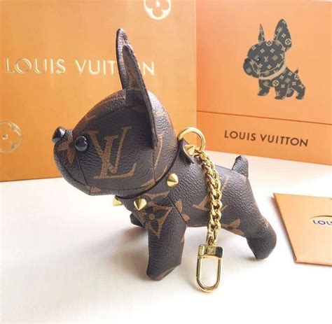 louis vuitton dog keychain white|louis vuitton dog keychain pictures.